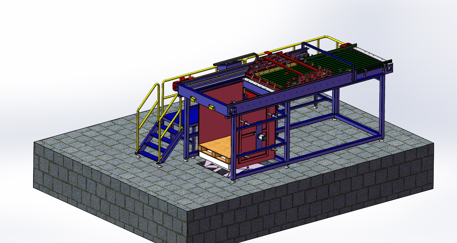 Semi Automatic Depalletizer Machine Shanghai Design Co Ltd