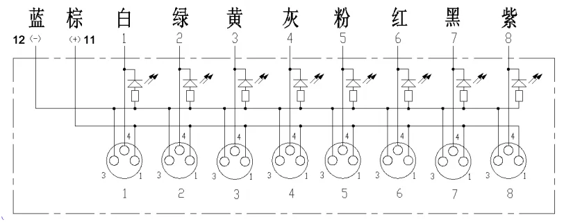 LED指示灯:PNP

