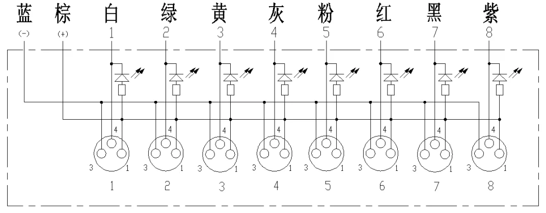 LED指示燈:NPN