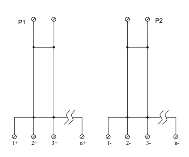 直插式電源分配端子台 SMD-DF2-1/8-TT