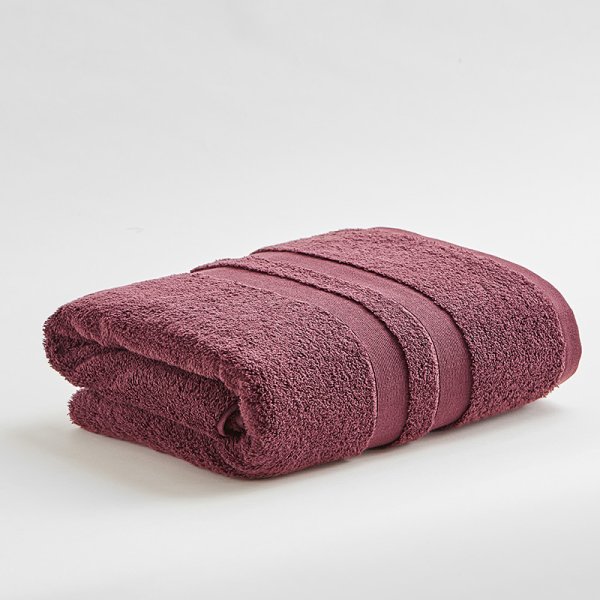 純棉素色緞檔浴巾男女通用多色可選