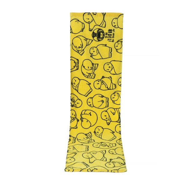 卡通小和尚黃色印花運動巾