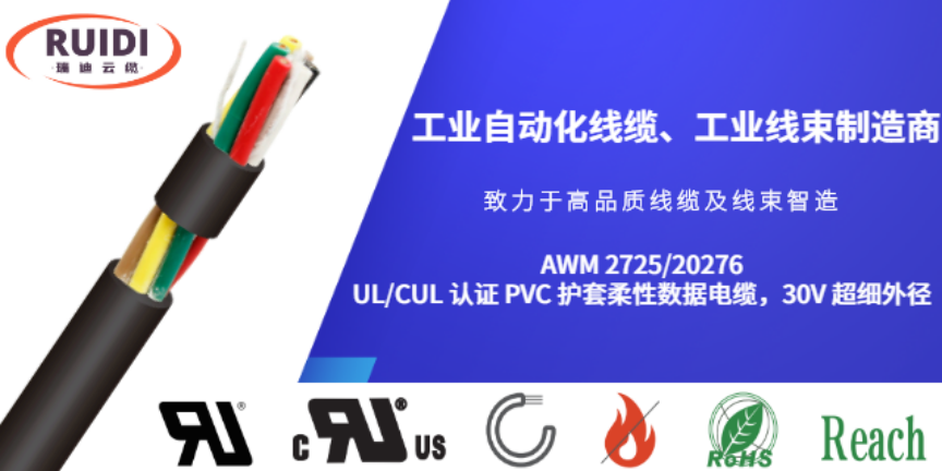 鎮江UL1277 認證 TC 類熱塑性絕緣控制電纜工業自動化線纜報價,工業自動化線纜