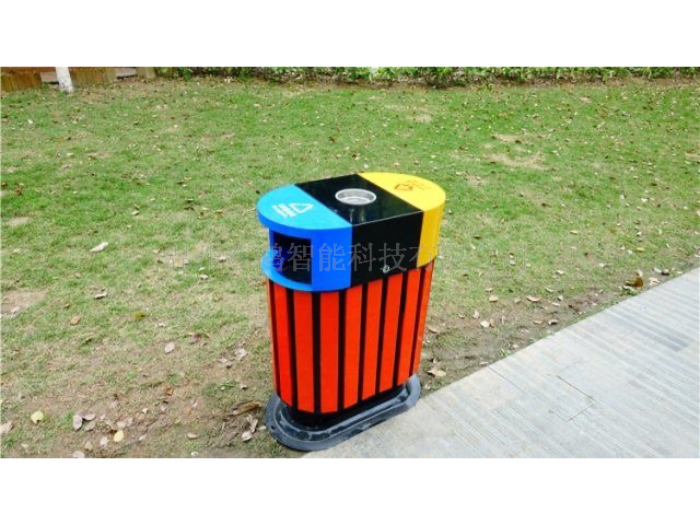 標準戶外垃圾箱公園室外果皮箱雙桶,戶外垃圾箱