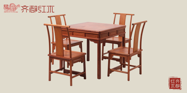 濟寧大果紫檀紅木圓桌,紅木家具