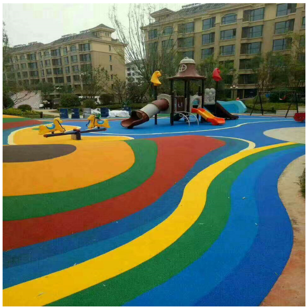 幼儿园epdm颗粒具有高弹性,表面色彩柔和,粒状结构,加入塑胶场地,可