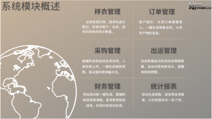 南京智能erp服装订单系统参数
