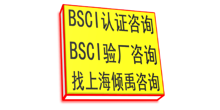 上海BSCI认证BSCI验厂 推荐咨询 上海倾禹企业管理咨询供应