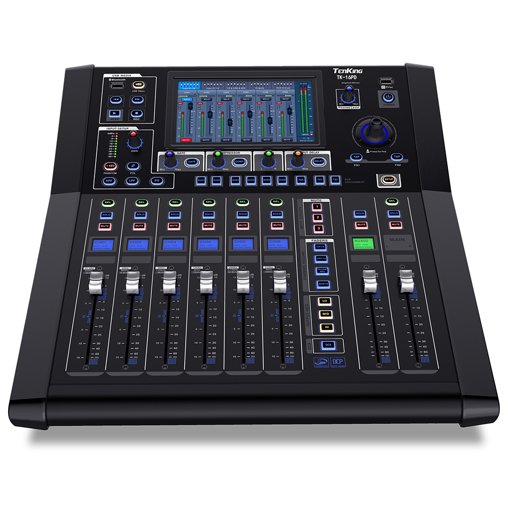 16路数字调音台tk-16pd