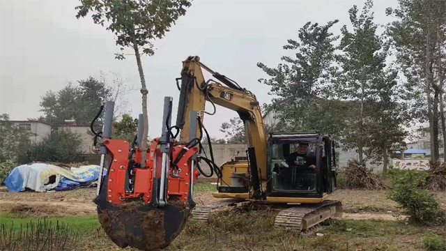 挖机改装移树机安装方法,移树机