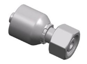 D5-ISO12151-2 轻型系列 24°锥O型圈密封旋转螺母（缠绕管接头）