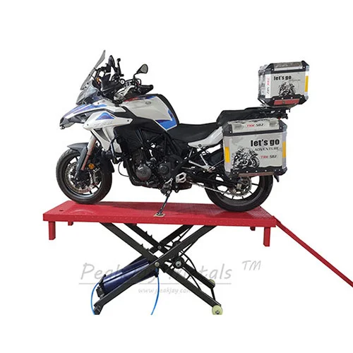 Pneumatic motorcycle lifts