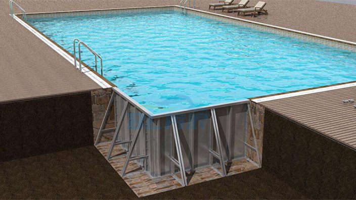 四川民宿钢结构游泳池设计,钢结构游泳池