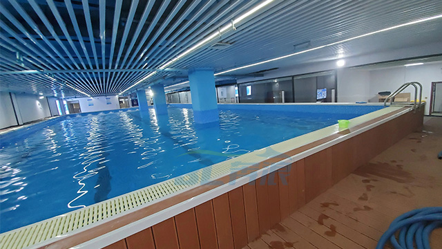 江西民宿钢结构游泳池施工,钢结构游泳池