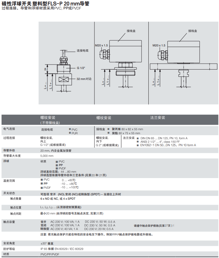 WIKA威卡RLS-1000/FLS/RLS-2000/HLS-S, HLS-P/RLS-3000/ELS/RLS-4000/HLS-M ...
