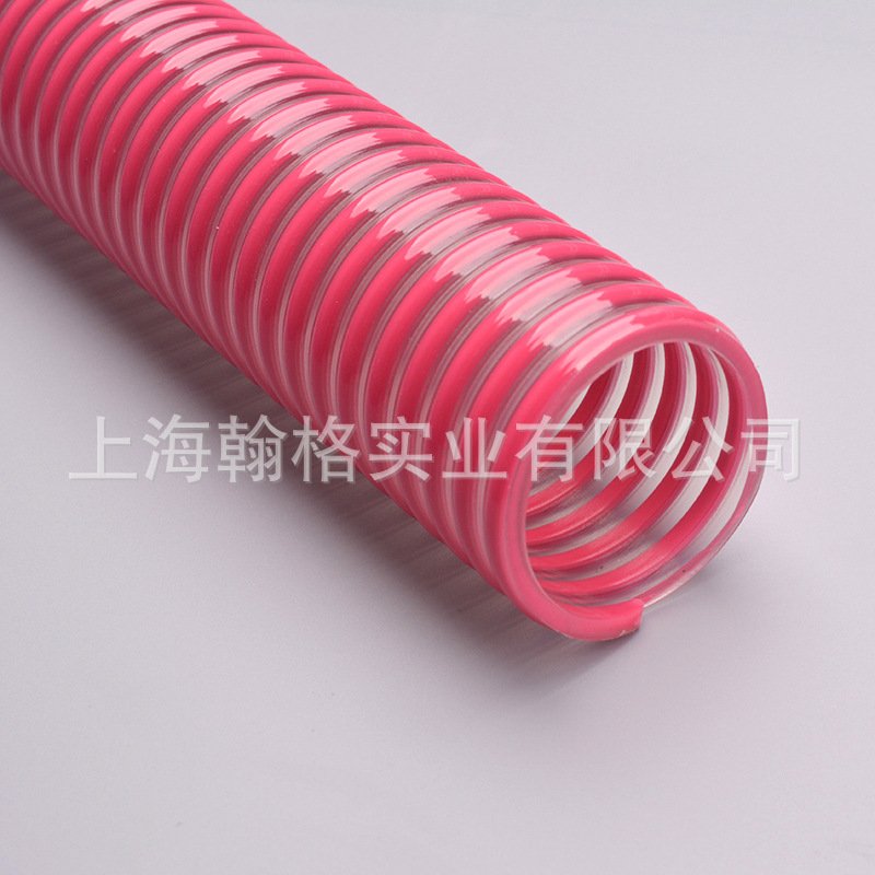PVC紅色塑膠加強軟管