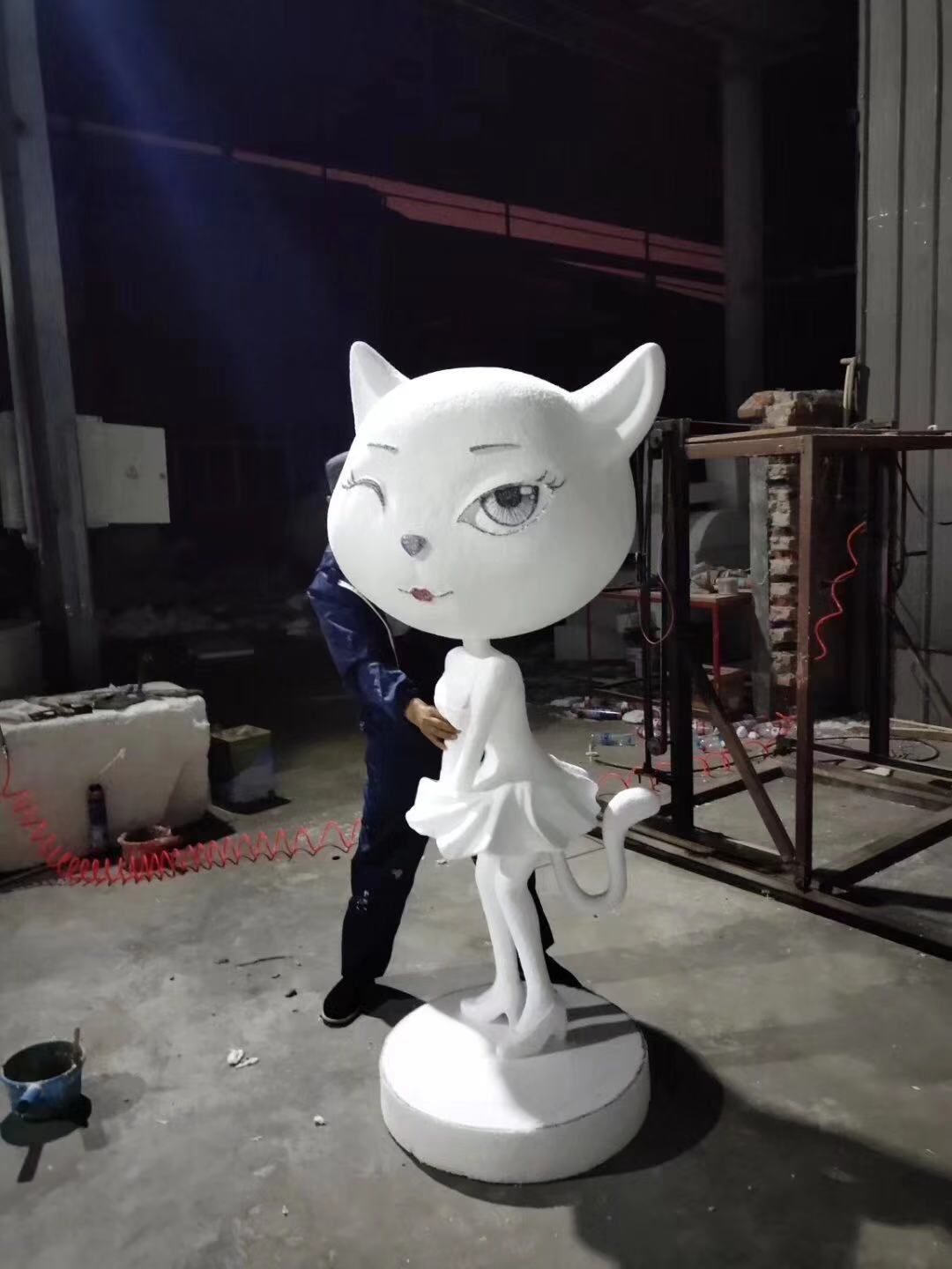 泡沫狐貍雕塑