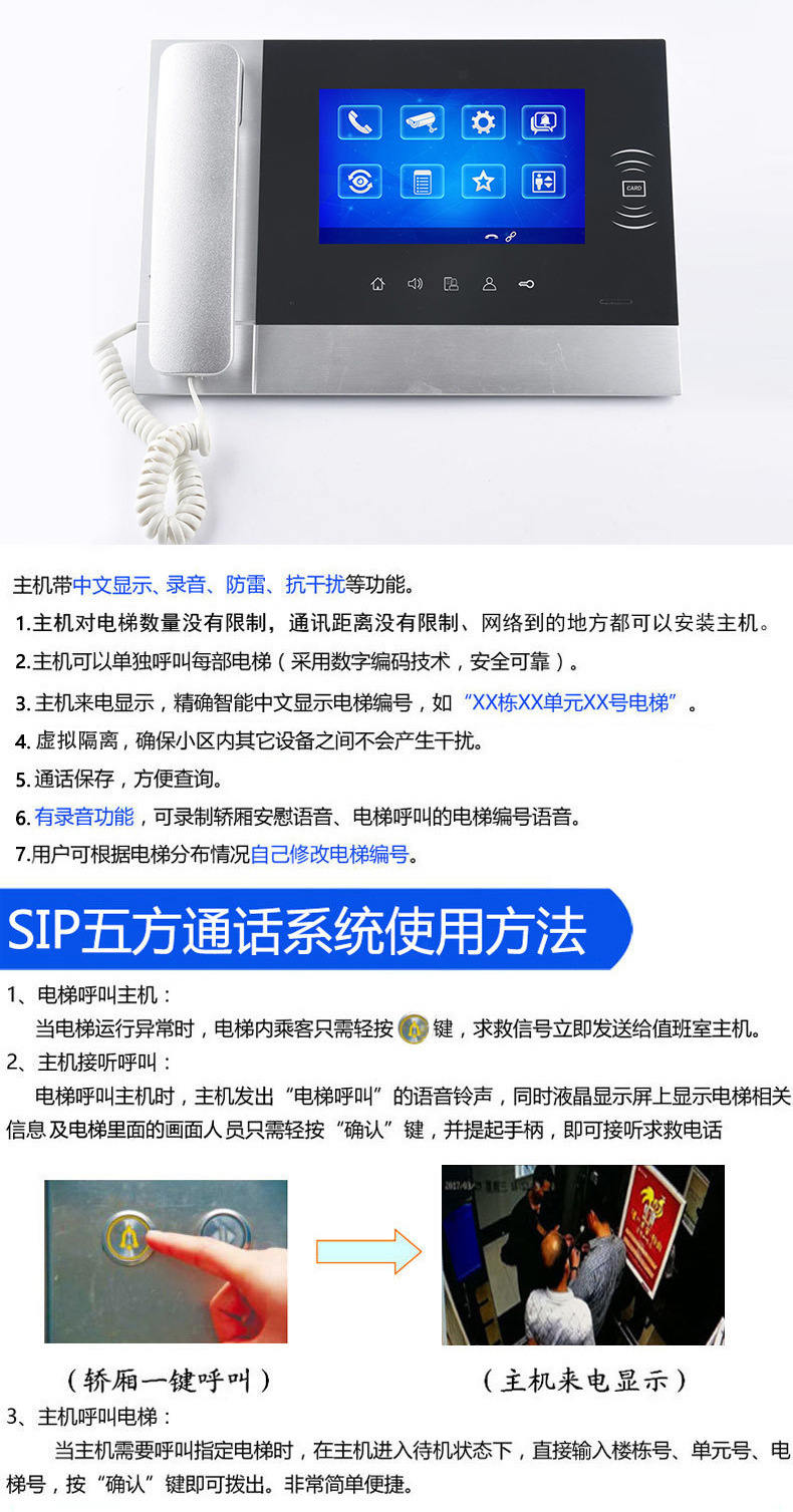 IP電梯五方對(duì)講
