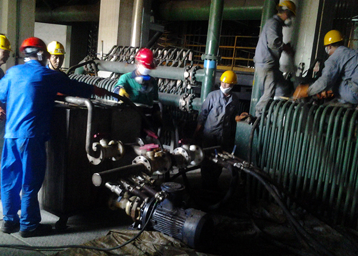 閃速爐循環(huán)水冷卻系統在線(xiàn)化學(xué)清洗