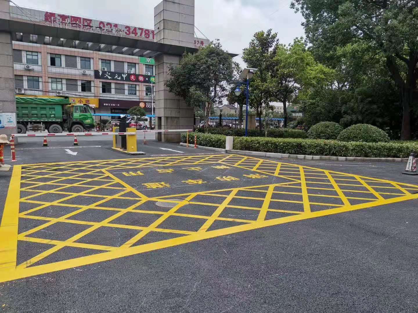 小区道路划线