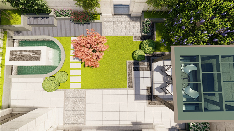 绿城百合花园庭院案例设计图