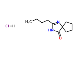 2-丁基-1,3-二氮雜螺環[4,4]壬-1-烯-4-酮鹽酸鹽 CAS 151257-01-1 