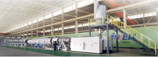 Large Diameter HDPE Solid Wall Pipe ExtrusionProduction Line
