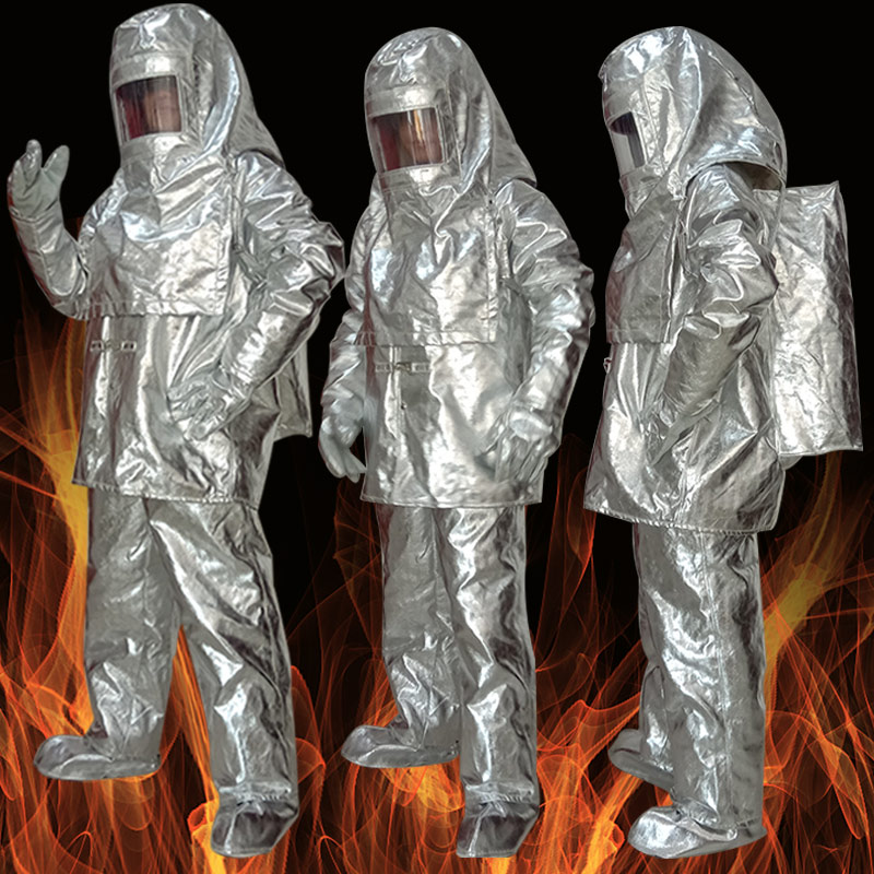消防隔热服 铝箔防火防烫耐高温服 1000度工业新材料阻燃救援服