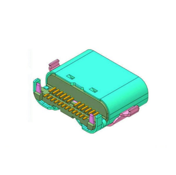 TYPE-C 母座 24Pin 雙排SMT 沉板1.60 