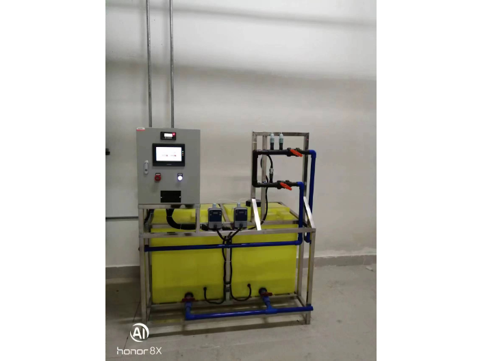 石家庄电厂原水双桶双泵加药设备,全自动加药装置