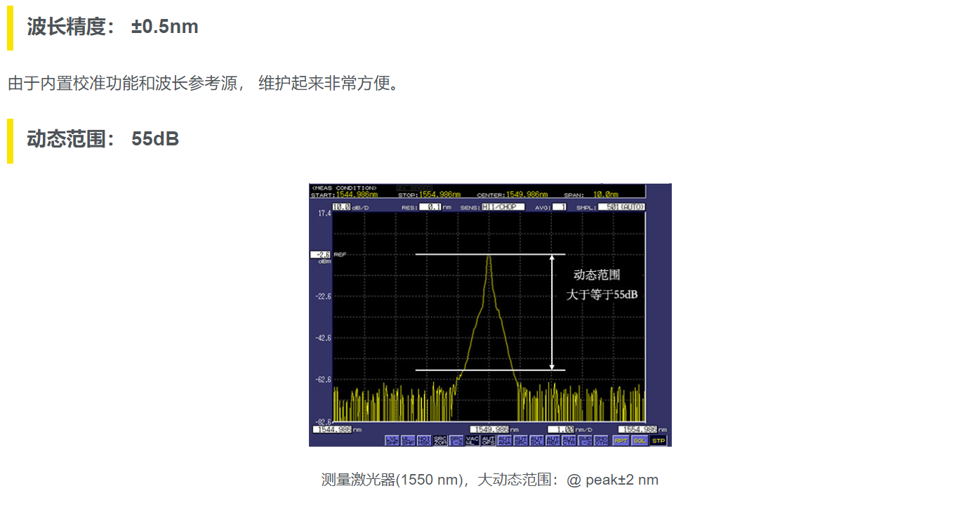 日本横河aq6376 长波长光谱分析仪 精测仪器