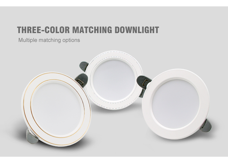 High quality indoor spot light round recessed led downlight