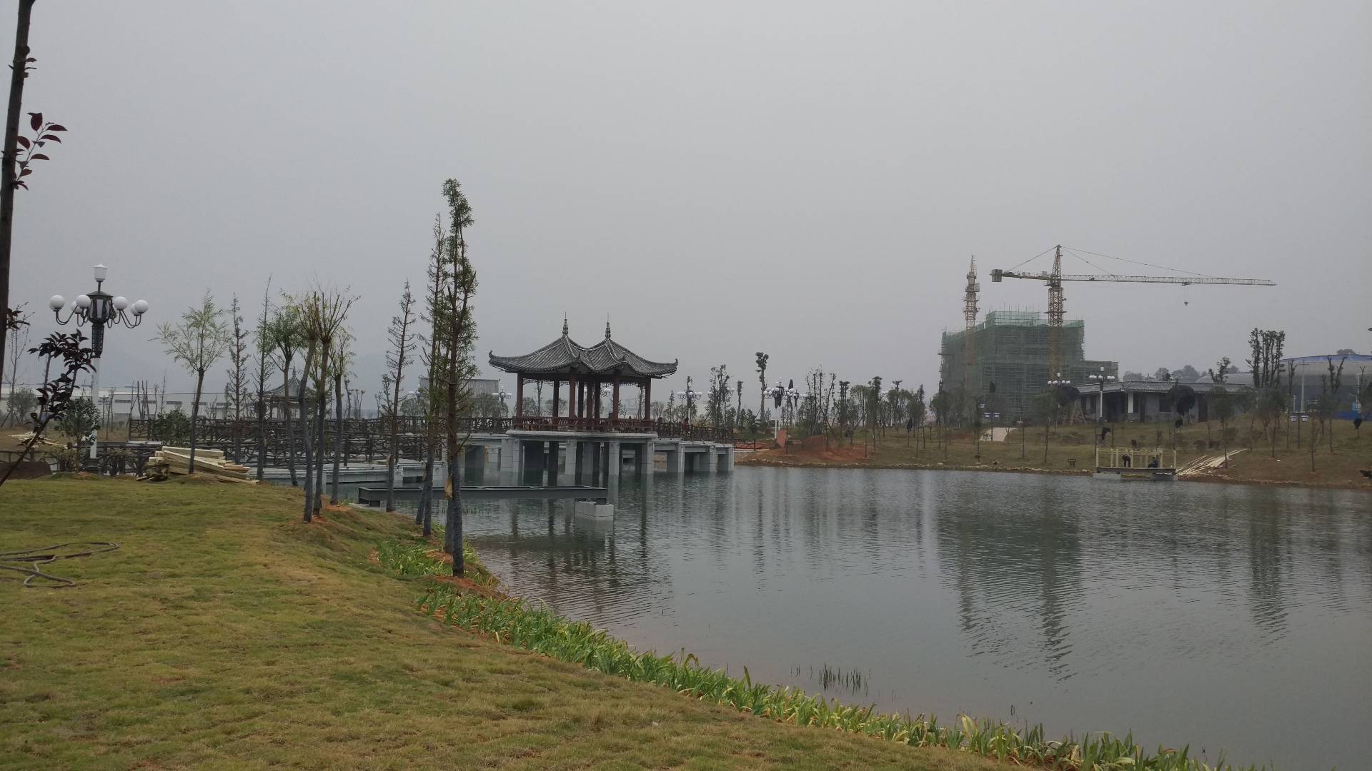 昌明镇湿地公园景观工程实例