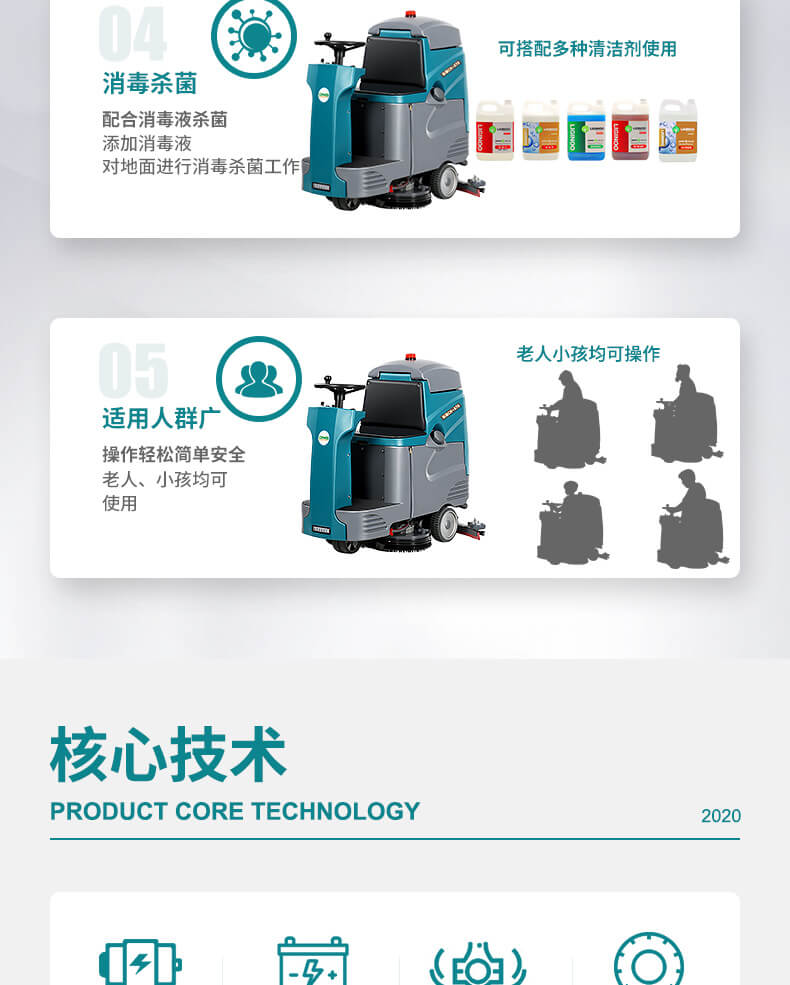 电动驾驶式洗地机