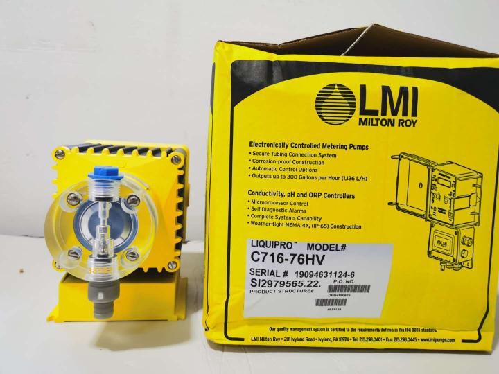 美国LMI米顿罗C716-76HV电磁泵带外部脉冲信号控制高粘度泵头加药泵