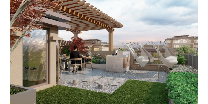 无锡复式屋顶花园设计理念,屋顶花园