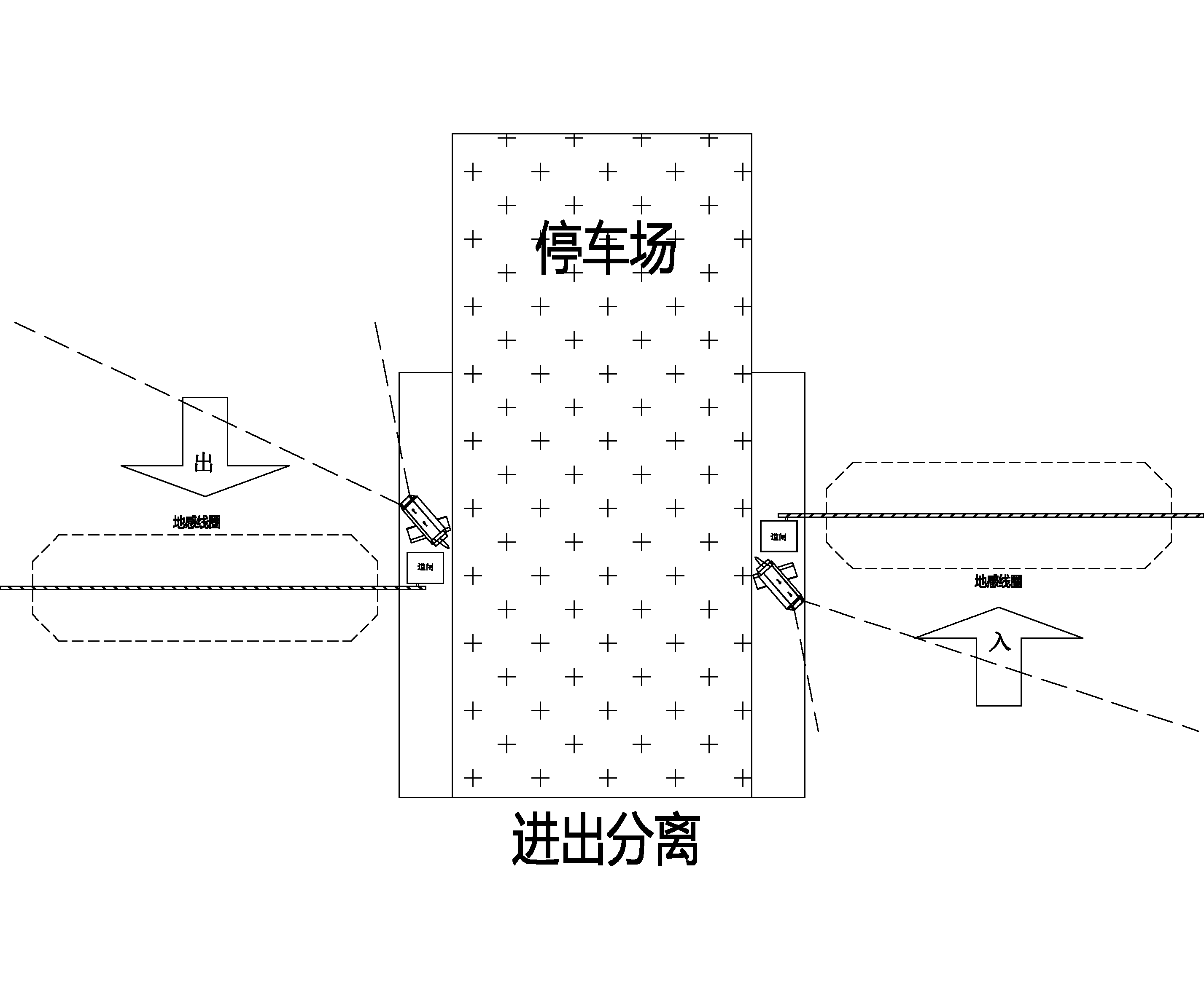 车牌识别设备布置图 车牌识别设备布置图