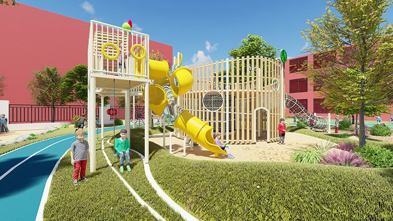 Unpowered Children’S Playground Space Design