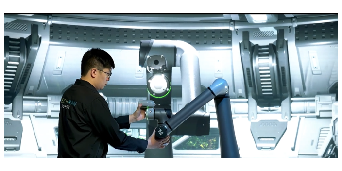 重庆自动贴标视觉AI协作机器人编程 上海达明机器人供应