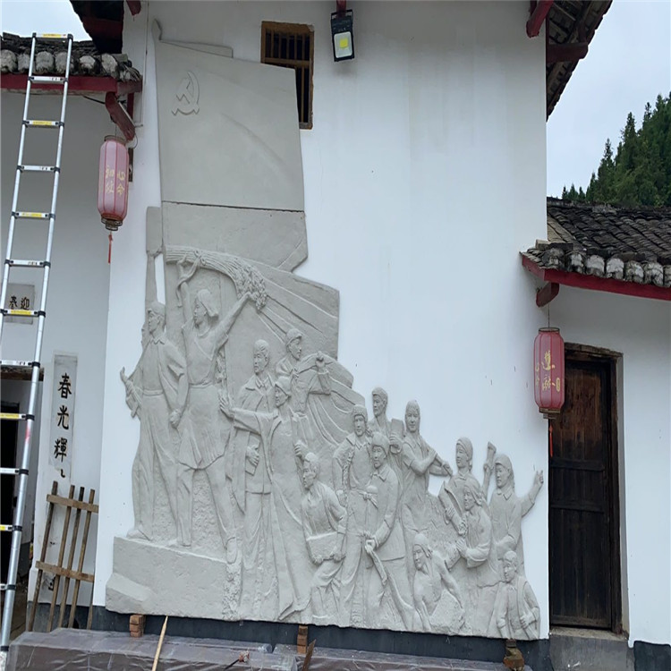 從化呂田新農村建設主題浮雕雕塑-名圖