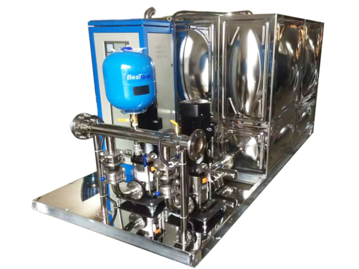 江門(mén)工業(yè)用水箱泵一體化設備（無(wú)泵房）,箱泵一體化泵房