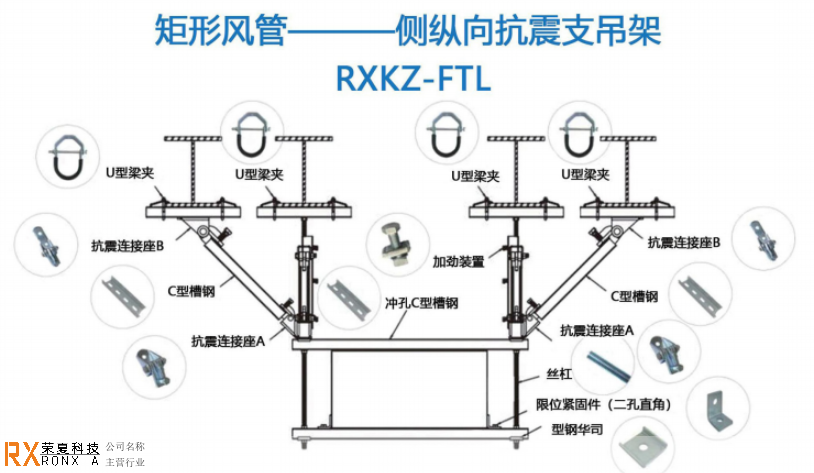 山东江苏荣夏安全科技有限公司抗震支吊架系统,抗震支吊架系统