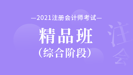 2021年注冊會計師綜合階段精品班