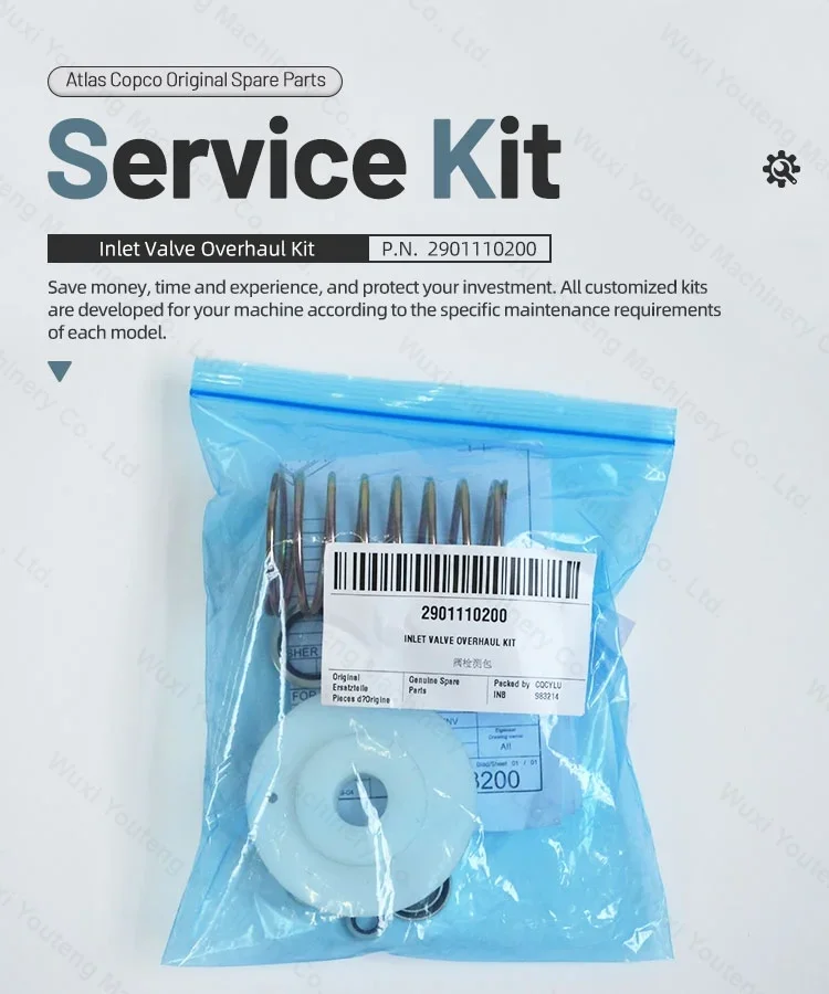 Inlet Valve Air Compressor Maintenance Kit Supplier Atlas Copco