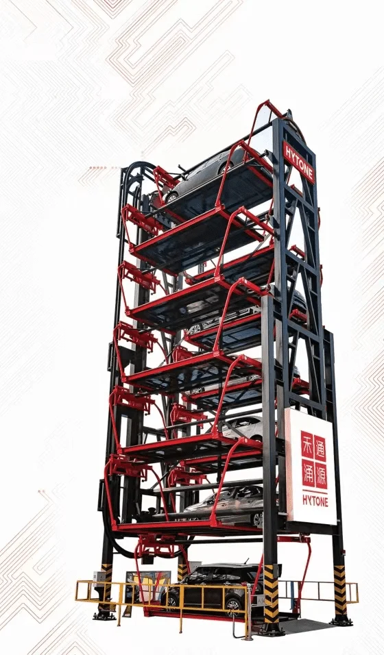 6 layers vertical rotary parking system - 10 parking spaces