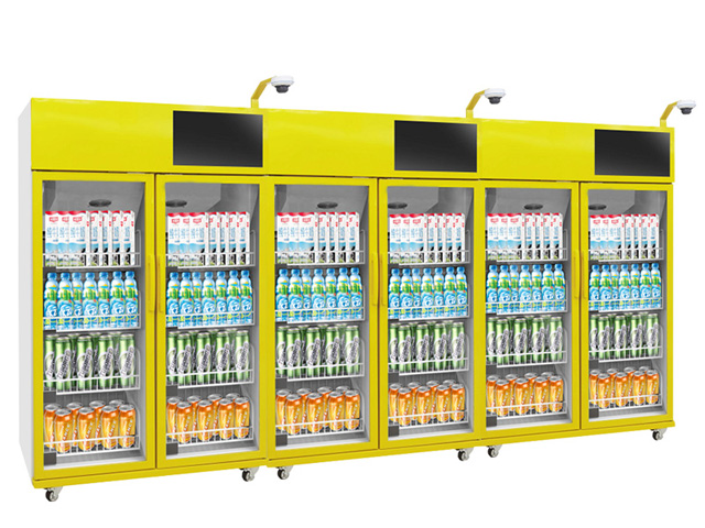 校园内的自动售货机 冰小柜科技供应;