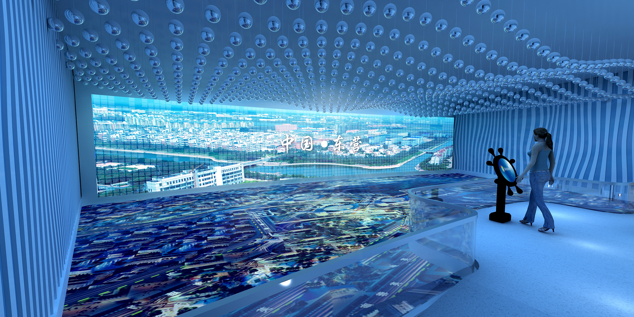 vr三维数字沙盘:物联网3d数据联动展示-轩辕展览