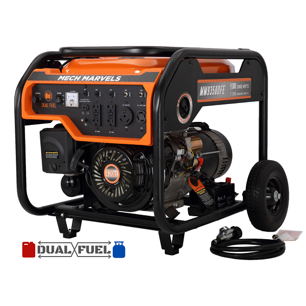 9000W Electric Start Dual Fuel Portable Generator 