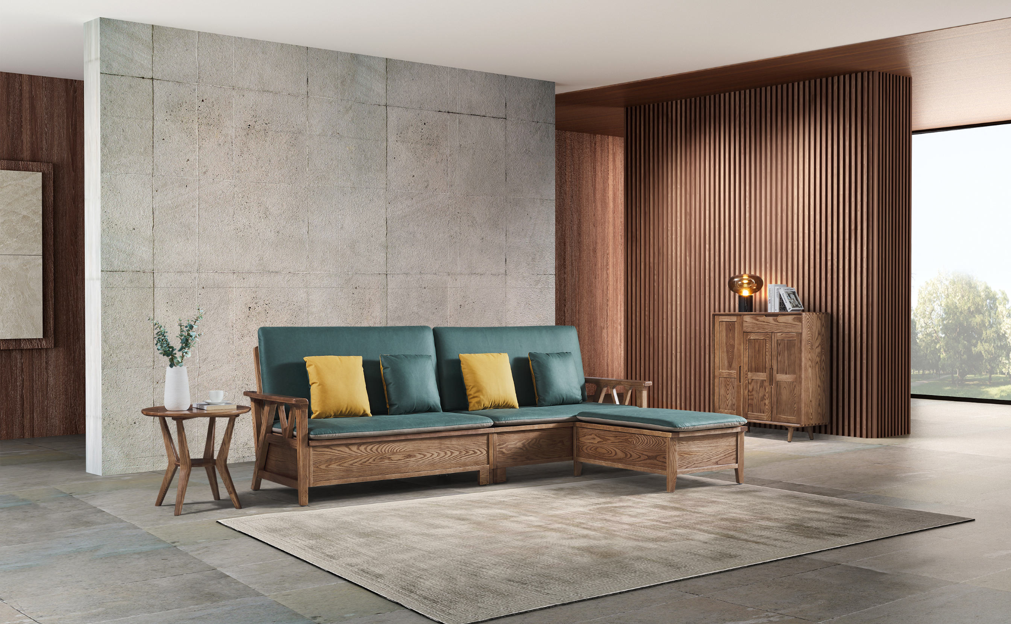 大廳實木沙發哪家優惠 佛山市個性大師家具有限公司供應