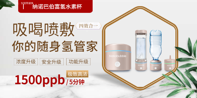 上海富氢水杯供应 氢健康设备 上海纳诺巴伯纳米科技供应